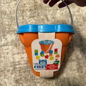 Orange and Blue Giraffe Shape Sorter Playset-NWT